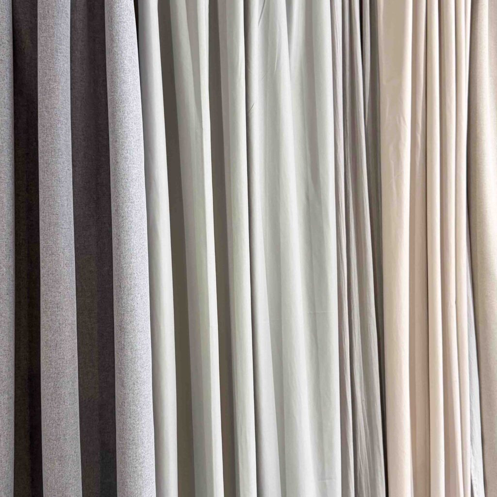 Cortinas medidas estándar